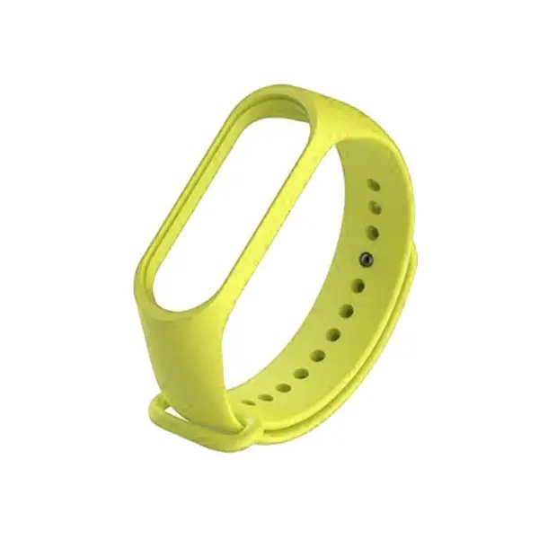MR4_10655 Ремінець для xiaomi mi band 3, 4 жовтий 