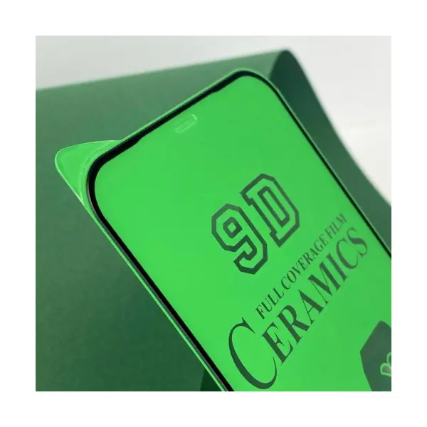 MR4_8816 Захисне скло ceramic для iphone 7, 8, se 2020, чорний (тех. пак) 