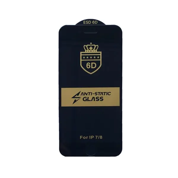 MR4_5954 Захисне скло 6d anti-static для iphone 7, 8, чорний (тех. пак) 