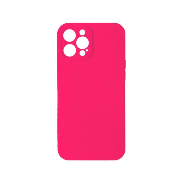 ЧОХОЛ SILICONE CASE FULL CAMERA COPY ДЛЯ IPHONE 12 PRO (47) HOT РОЖЕВИЙ