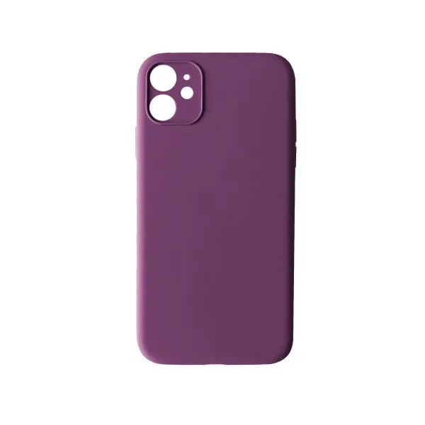 ЧОХОЛ SILICONE CASE FULL CAMERA COPY ДЛЯ IPHONE 12 (45) ПУРПУРОВИЙ