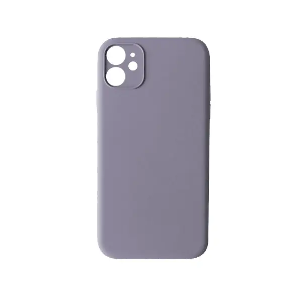 ЧОХОЛ SILICONE CASE FULL CAMERA COPY ДЛЯ IPHONE 12 (46) LAVANDER, СІРИЙ