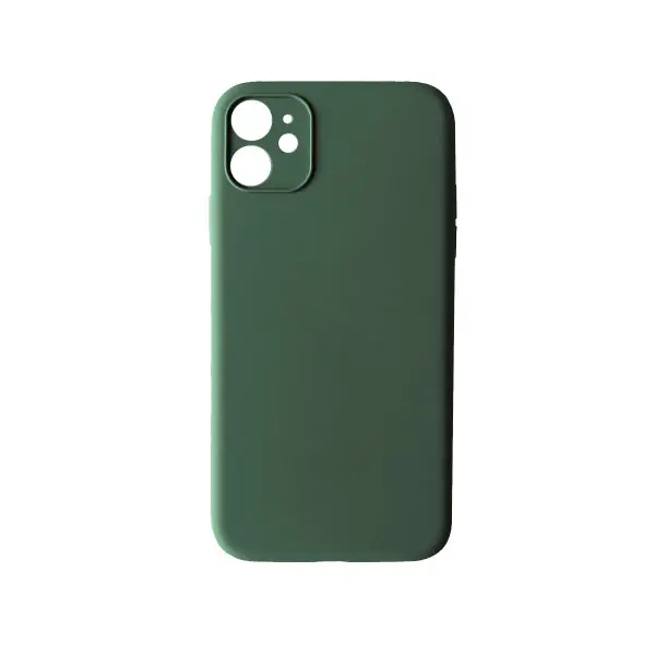 ЧОХОЛ SILICONE CASE FULL CAMERA COPY ДЛЯ IPHONE 12 (58) PINE ЗЕЛЕНИЙ