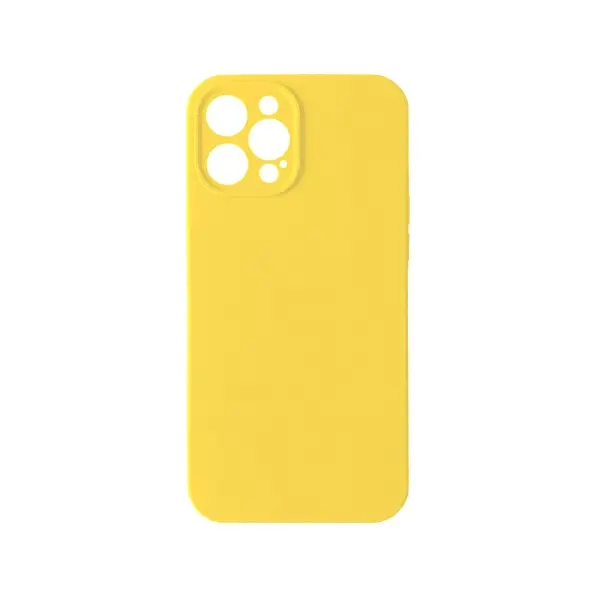 ЧОХОЛ SILICONE CASE FULL CAMERA COPY ДЛЯ IPHONE 12 PRO MAX (4) ЖОВТИЙ