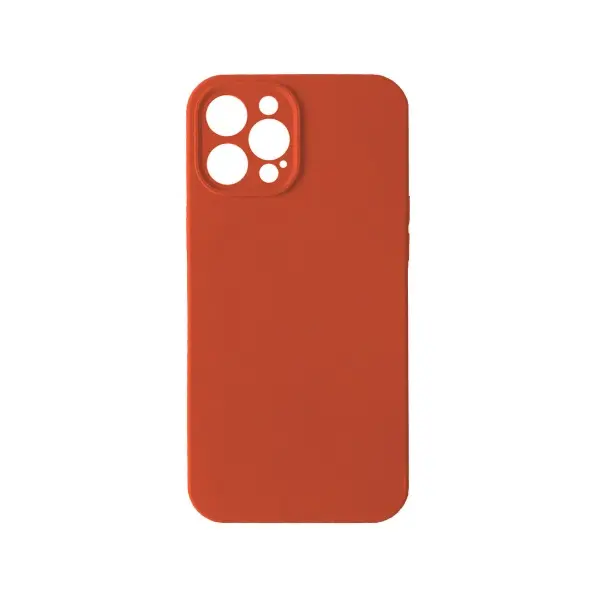 ЧОХОЛ SILICONE CASE FULL CAMERA COPY ДЛЯ IPHONE 12 PRO MAX (66) KUMQUAT