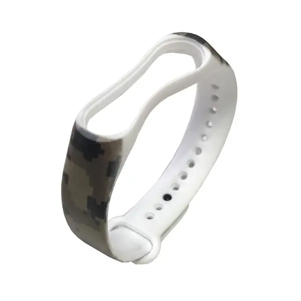MR4_13223 Ремінець для xiaomi mi band 5, 6 camouflage pixel army 