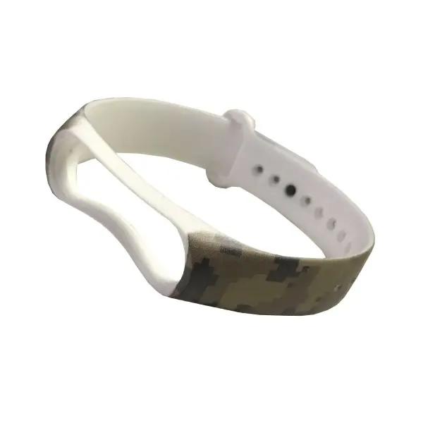 MR4_13224 Ремінець для xiaomi mi band 3, 4 camouflage pixel army 