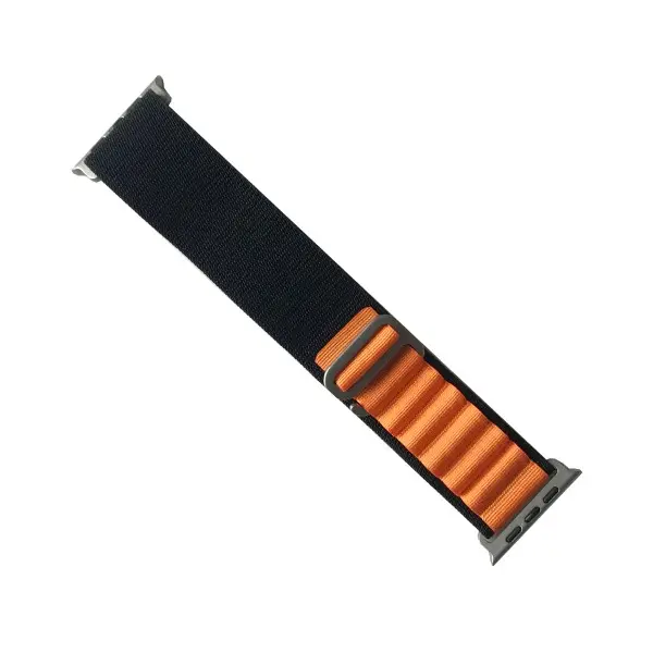 MR4_13688 Ремінець для apple watch alpine loop 38, 40, 41, чорний-orange 