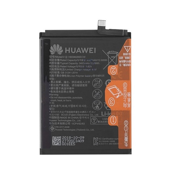 MR3_107379 Акумулятор телефона для huawei p smart (2019), p20, honor 10 lite (hb396286ecw, hb396285ecw), знятий оригінал HUAWEI