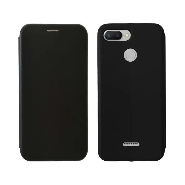 MR4_16760 Чохол-книжка level для redmi 6, чорний 