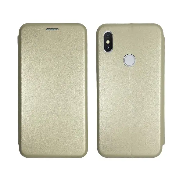 MR4_16765 Чохол-книжка level для redmi 6 pro, mi a2 lite gold 
