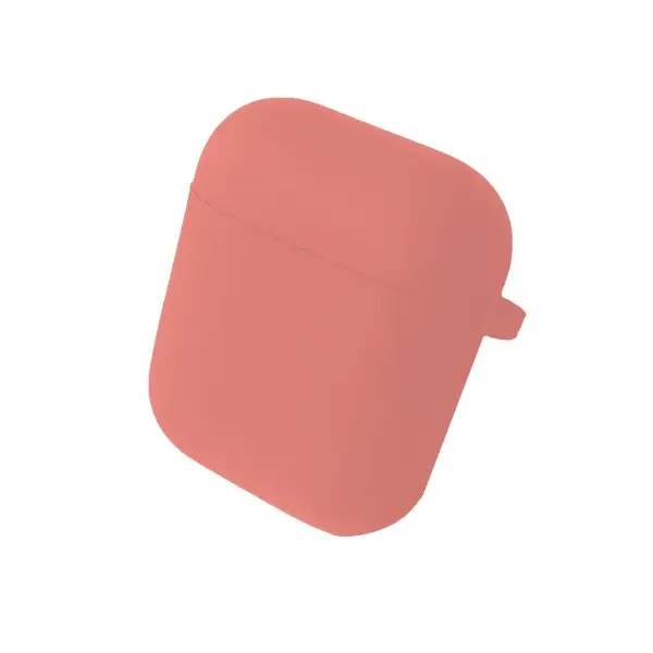 ЧОХОЛ ДЛЯ AIRPODS 1, 2 SILICONE CASE, MICROFIBER РОЖЕВИЙ