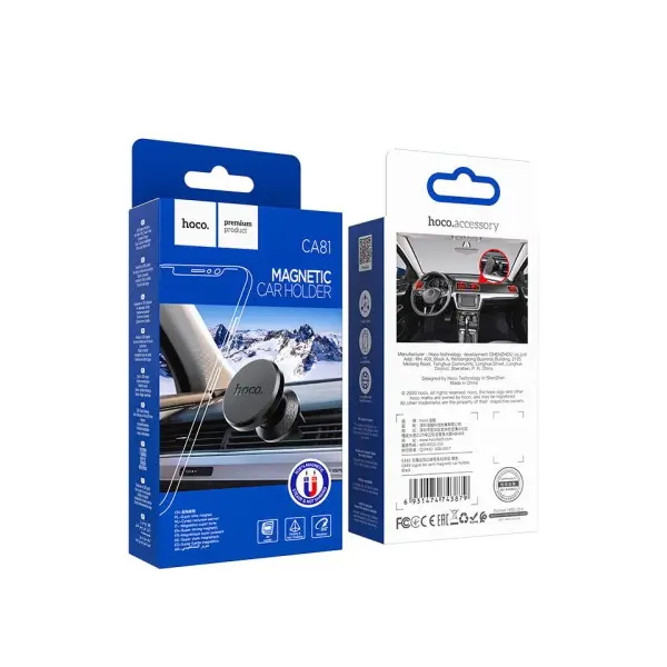 АВТОТРИМАЧ HOCO CA81 LIGUE AIR VENT MAGNETIC CAR HOLDER, ЧОРНИЙ
