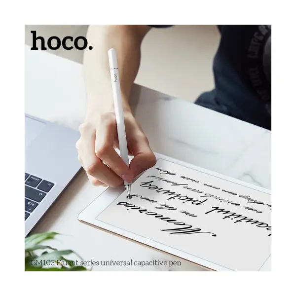 СТІЛУС HOCO GM103 FLUENT SERIES UNIVERSAL CAPACITIVE PEN, ЧОРНИЙ