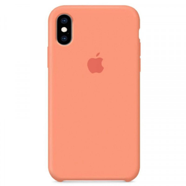 MR1_81015 Чохол silicone case для iphone x, xs, оригінал peach SILICONE CASE