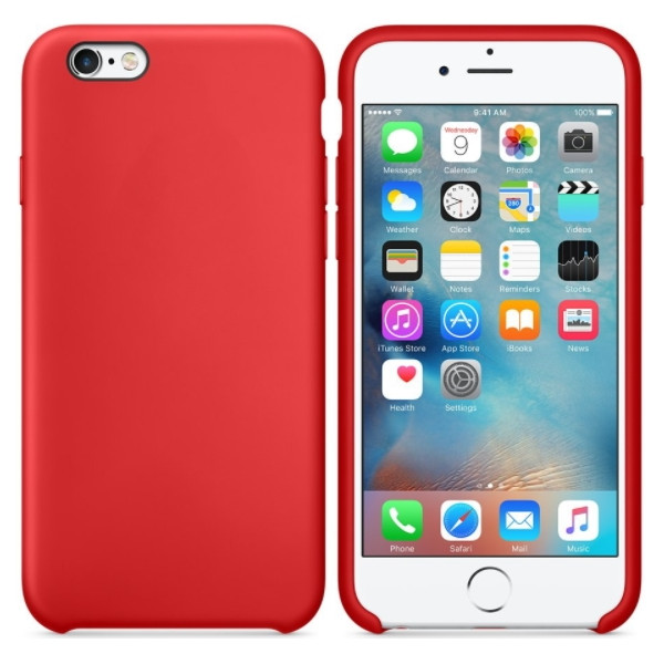 MR1_80934 Чехол silicone case для iphone 6 plus, 6s plus, оригинал красный SILICONE CASE