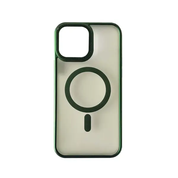 ЧОХОЛ PERFECT CASE WITH MAGSAFE ДЛЯ IPHONE 12, 12 PRO TITANIUM ЗЕЛЕНИЙ