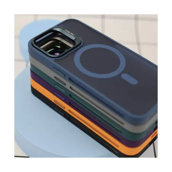 ЧОХОЛ CASE PRO MATTE FORTABLE CAMERA LENS MAGSAFE ДЛЯ IPHONE 15 DARK СИНІЙ