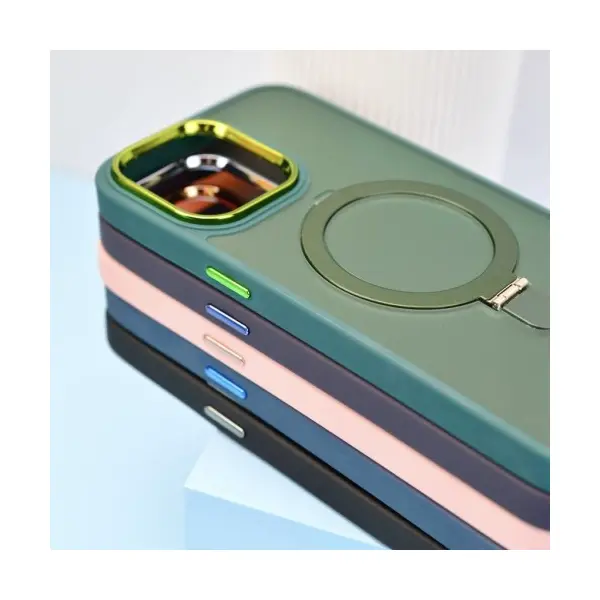 ЧОХОЛ MATTE RING-MAGSAFE ДЛЯ SAMSUNG S24+ ЗЕЛЕНИЙ