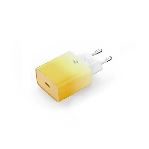 MR4_19235 Мережевий зарядний пристрій xo ce18 (eu) pd30w type-c fast charging charger жовтий 