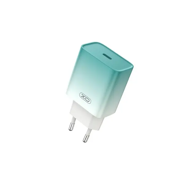 МЕРЕЖЕВИЙ ЗАРЯДНИЙ ПРИСТРІЙ XO CE18 (EU) PD30W TYPE-C FAST CHARGING CHARGER СИНІЙ