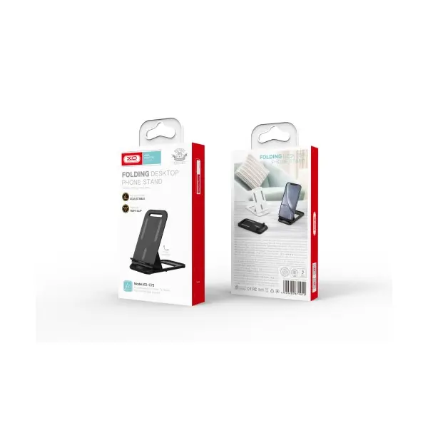 MR4_19804 Настільний тримач xo c73 folding desktop phone stand, чорний 