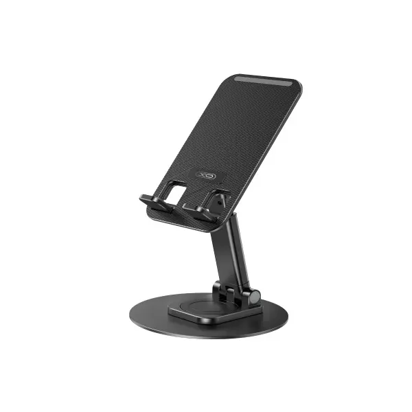 НАСТІЛЬНИЙ ТРИМАЧ XO C108 SMALL DISC ROTATING 360 METAL PHONE HOLDER, ЧОРНИЙ