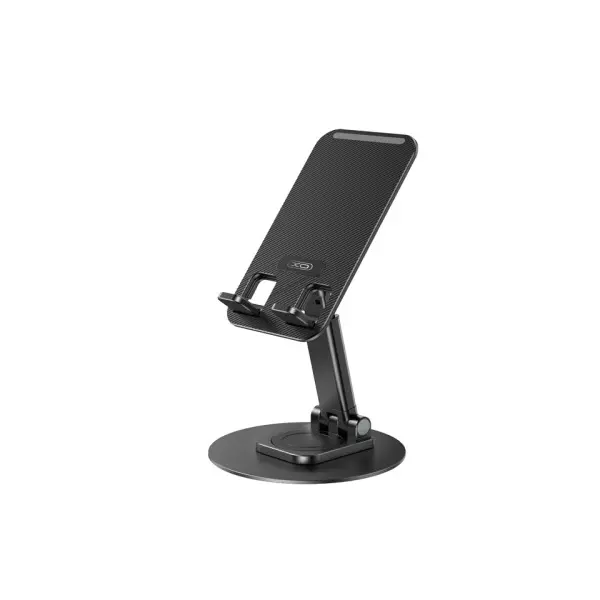 НАСТІЛЬНИЙ ТРИМАЧ XO C108 SMALL DISC ROTATING 360 METAL PHONE HOLDER, ЧОРНИЙ