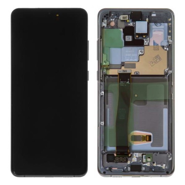 MR1_81925 Дисплей телефона для samsung galaxy s21 ultra sm-g998, сервісний оригінал, з рамкою phantom, чорний SAMSUNG