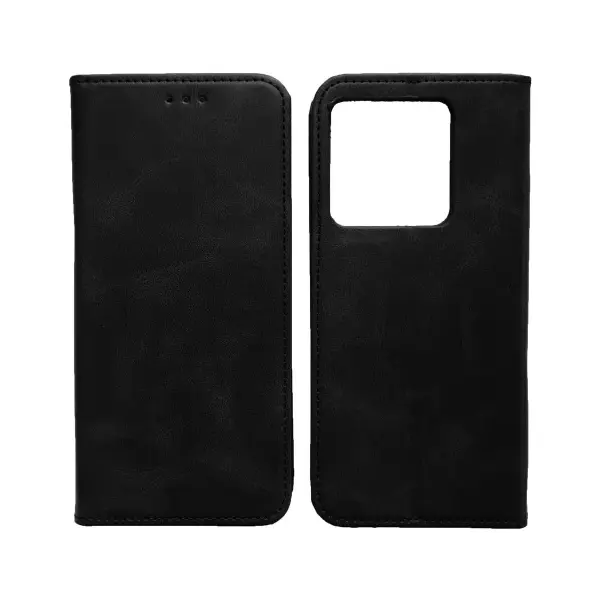 MR4_20582 Чохол-книжка black tpu magnet для redmi note 13 pro 5g, poco x6 5g, чорний 