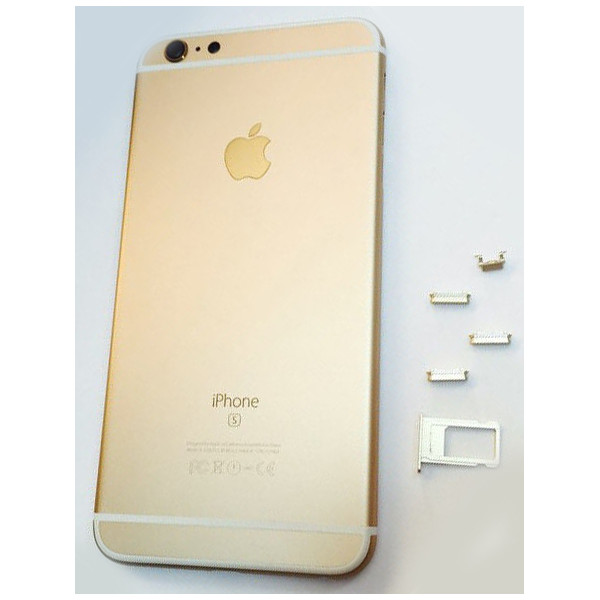 MR1_82363 Корпус телефона для iphone 6s plus (з кнопками та sim лотком) champagne PRC