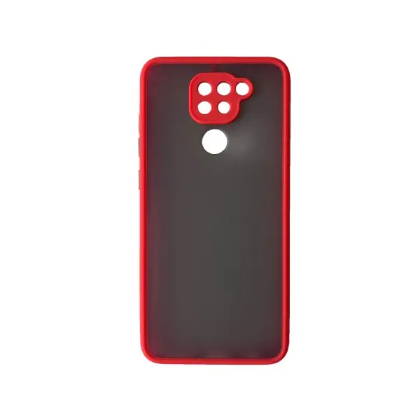 ЧОХОЛ-БАМПЕР ЗАХИСНИЙ GINGLE MATTE CASE REDMI NOTE 9 ЧЕРВОНИЙ, ЧОРНИЙ