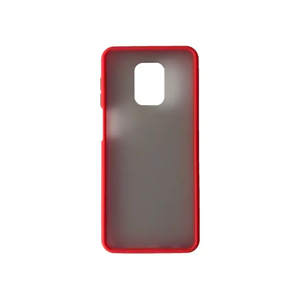 ЧОХОЛ-БАМПЕР ЗАХИСНИЙ GINGLE MATTE CASE REDMI NOTE 9S, 9PRO ЧЕРВОНИЙ, ЧОРНИЙ