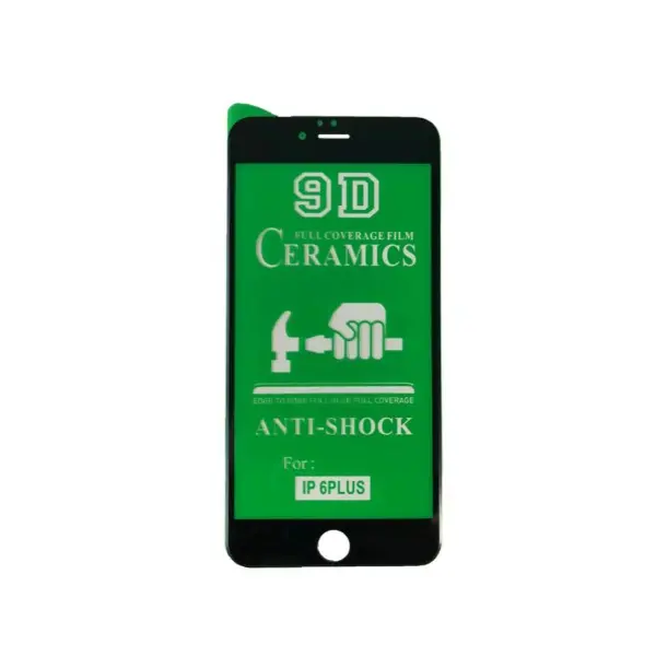 ЗАХИСНЕ СКЛО CERAMIC ДЛЯ IPHONE 6 PLUS, 6S PLUS, ЧОРНИЙ (ТЕХ. ПАК)