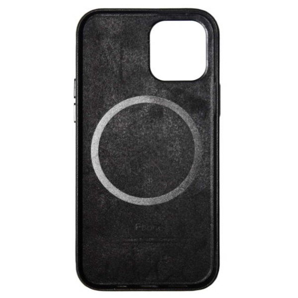 MR1_82498 Чохол leather case для iphone 12 mini з magsafe, чорний LEATHER