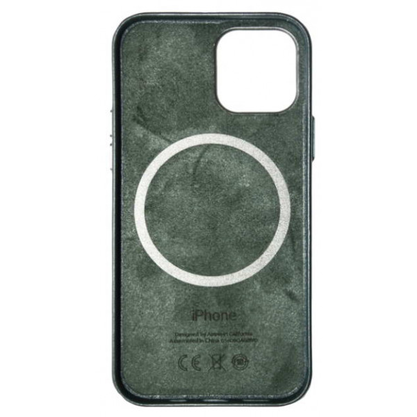 MR1_82509 Чехол leather case для iphone 12 pro max с magsafe pine зеленый LEATHER