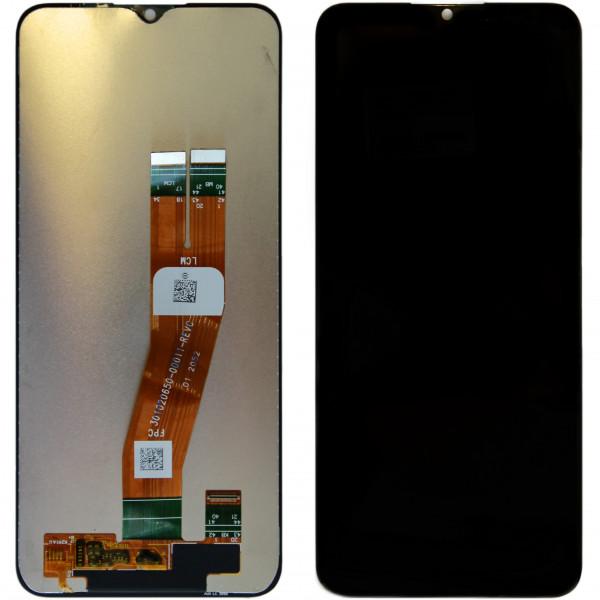 MR1_82401 Дисплей телефона для samsung galaxy a02 sm-a025f, a03 sm-a035, сервісний оригінал (161x72mm), чорний SAMSUNG