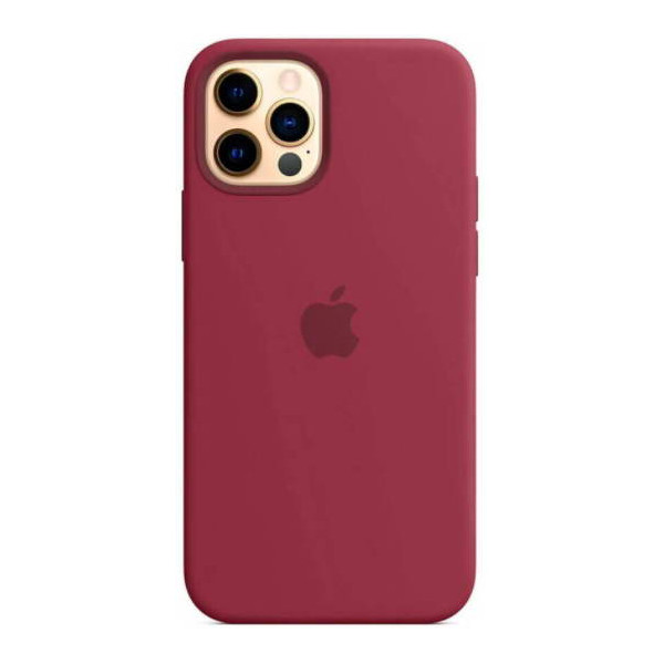 MR1_82415 Чохол silicone case для iphone 12, 12 pro з magsafe and splash plum SILICONE CASE