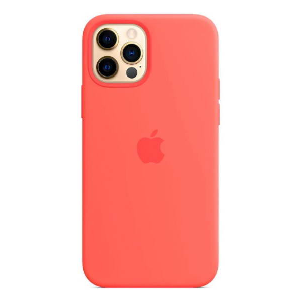 MR1_82464 Чохол silicone case для iphone 12, 12 pro з magsafe рожевий citrus SILICONE CASE