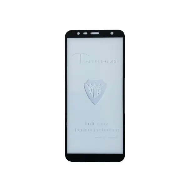 ЗАХИСНЕ СКЛО FULL GLUE ДЛЯ SAMSUNG J6 PLUS 2018, ЧОРНИЙ (ТЕХ. ПАК)
