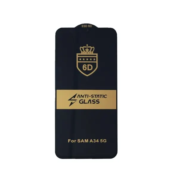 MR4_32749 Захисне скло 6d anti-static для samsung a34 5g (a346), чорний (тех. пак) 