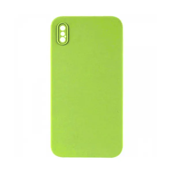ЧОХОЛ SILICONE CASE FULL CAMERA SQUARE SIDE COPY ДЛЯ IPHONE XS PARTY ЗЕЛЕНИЙ