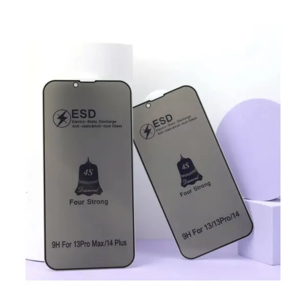 ЗАХИСНЕ СКЛО ESD PRIVACY GLASS ДЛЯ IPHONE 14 PRO MAX, 15 PLUS, 16 PLUS, ЧОРНИЙ (ТЕХ. ПАК)