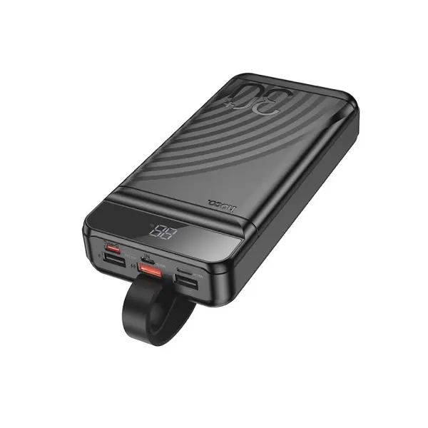MR4_29836 Зовнішній акумулятор power bank hoco j123b element 22.5w+pd20w fully compatible with lcd and led-lamp 30 000mah, чорний 