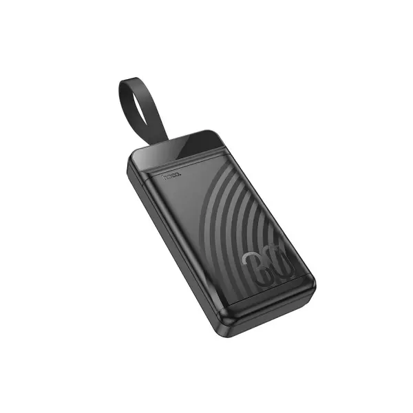 ЗОВНІШНІЙ АКУМУЛЯТОР POWER BANK HOCO J123B ELEMENT 22.5W+PD20W FULLY COMPATIBLE WITH LCD AND LED-LAMP 30 000MAH, ЧОРНИЙ