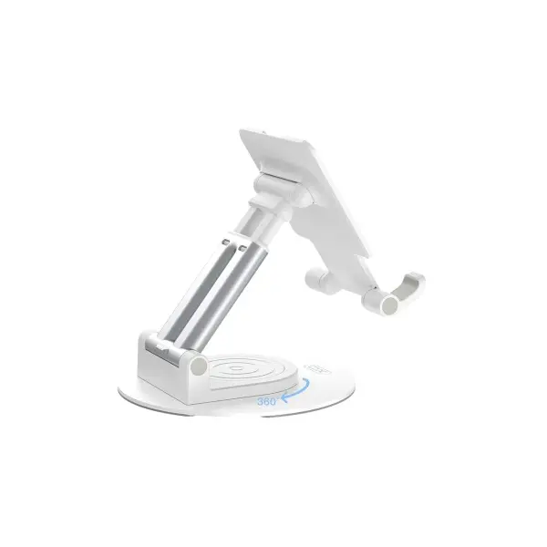 НАСТІЛЬНИЙ ТРИМАЧ XO C139 DESKTOP 360 ROTATING METAL ROUND BASE STAND, БІЛИЙ
