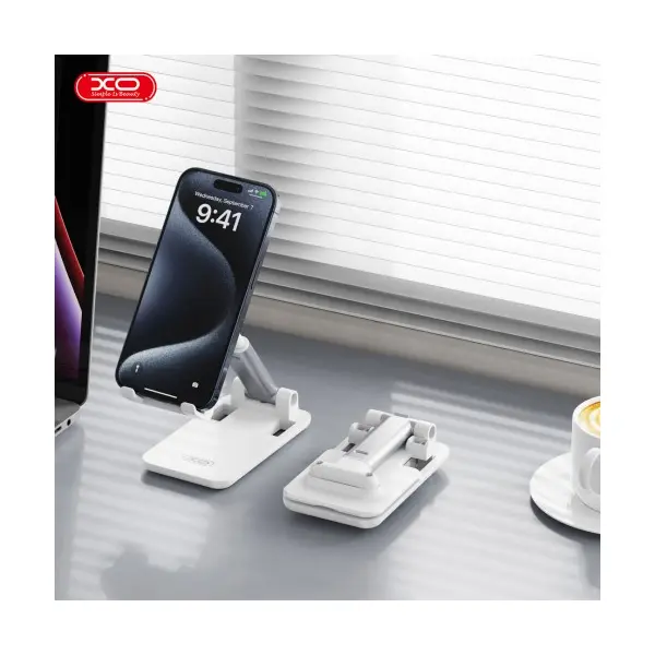 НАСТІЛЬНИЙ ТРИМАЧ XO C143 DESKTOP PHONE HOLDER, БІЛИЙ