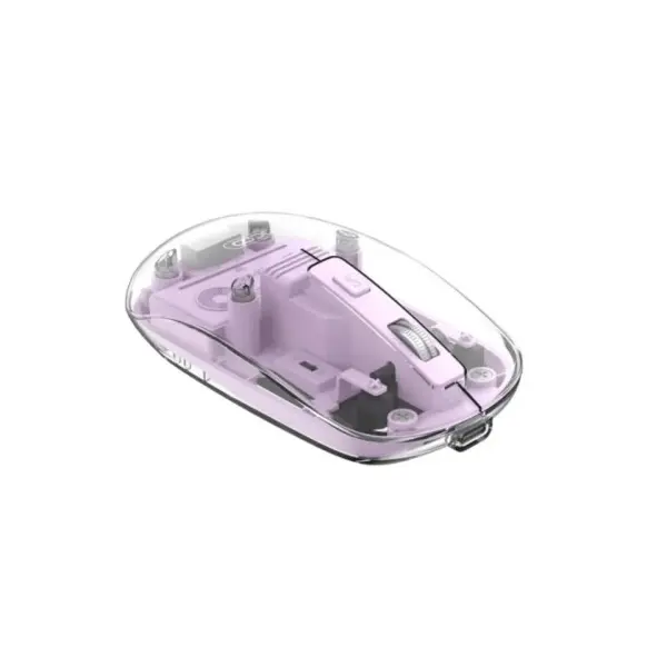 КОМПЮТЕРНА МИШКА XO M12 BLUETOOTH WIRELESS TRANSPARENT MOUSE ФІОЛЕТОВИЙ