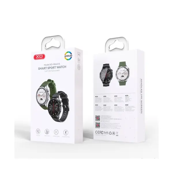 СМАРТ-ГОДИННИК XO WATCH4 AMOLED SMART SPORTS CALL WATCH, СІРИЙ