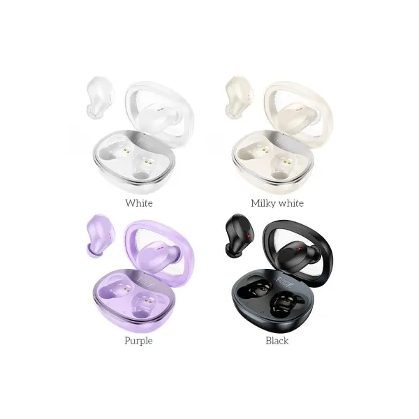 НАВУШНИКИ БЕЗДРОТОВІ HOCO EQ3 SMART TRUE WIRELESS BT5.3, 7HOURS MILKY, БІЛИЙ